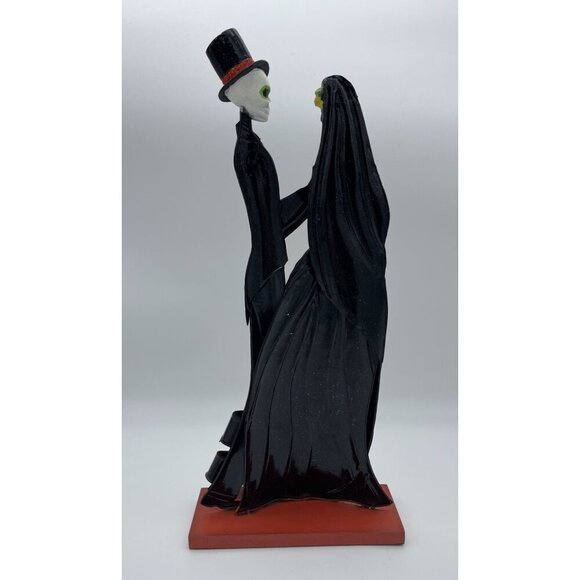 Day Of The Dead Metal Sculpture Skeleton Couple Figurine Decor Hand-Painted - Picture 3 of 4
